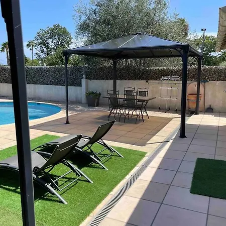 بيت للعطل Climatisee Piscine 3 A 800m أنتيب